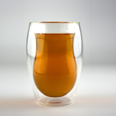 Hand Blown Double wall Clear Coffee Tea Borosilicate Glass Cup