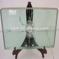 High quality & nice price laminated Armoured glass for door, window, bank